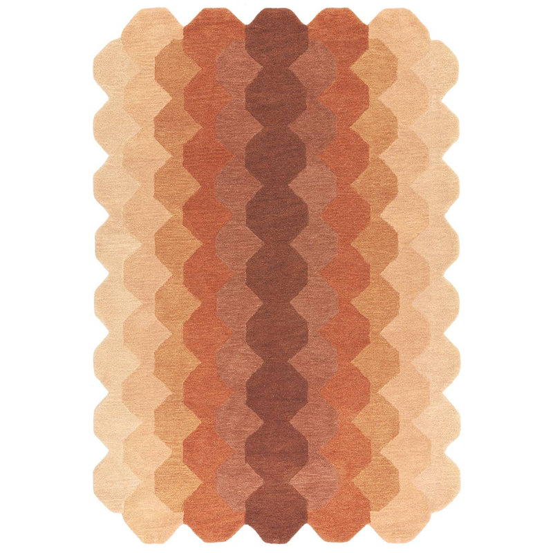 Hive Rust Rug