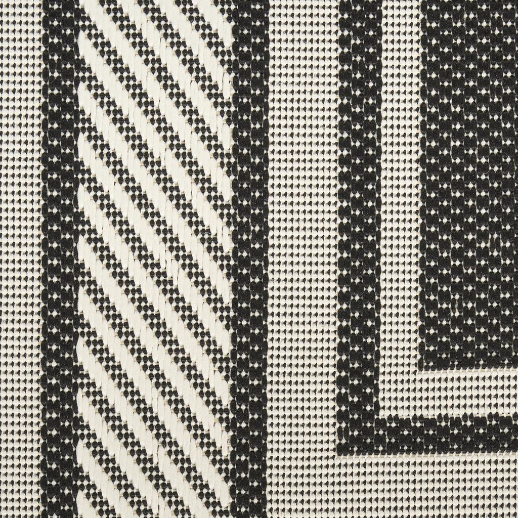 Horizon Border Black Rug