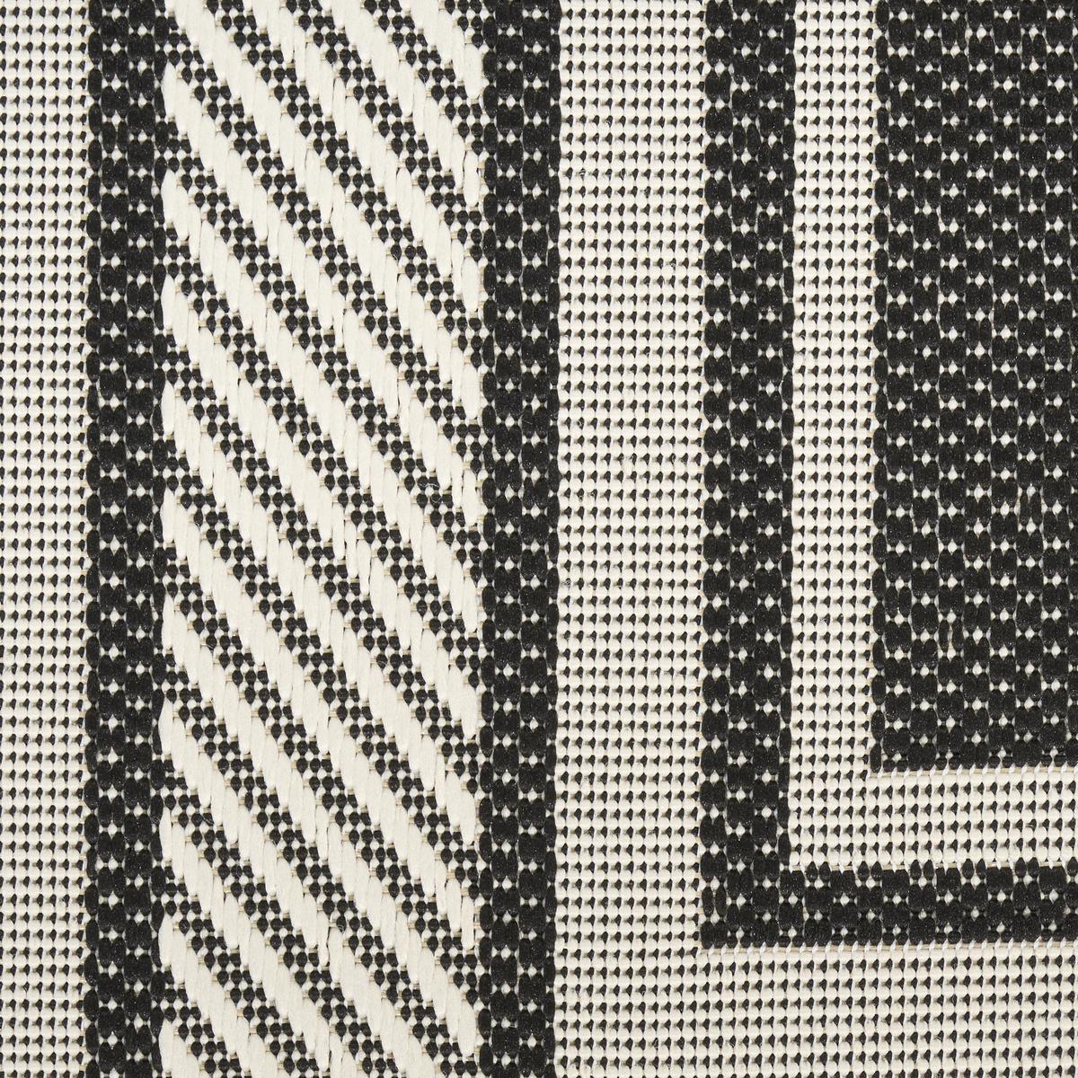 Horizon Border Black Rug