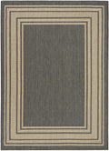 Horizon Border Charcoal Rug
