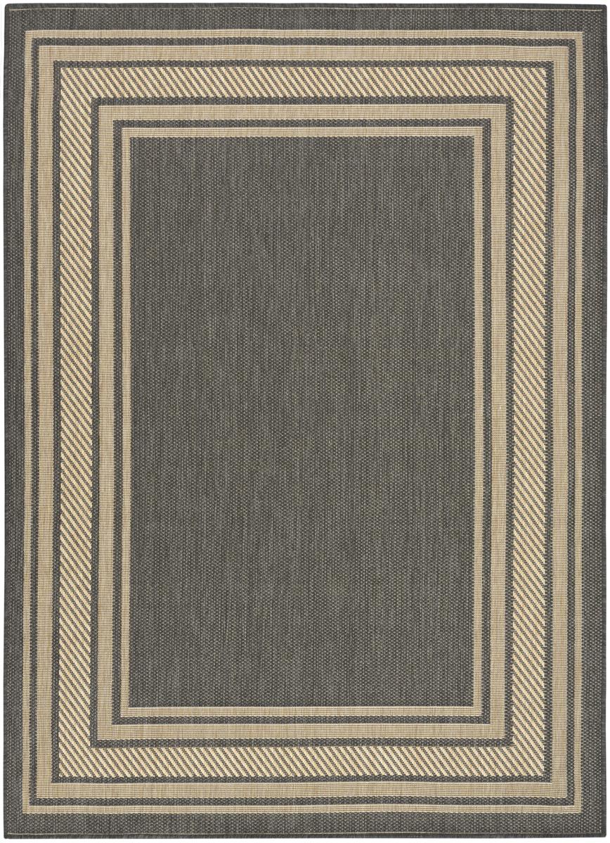 Horizon Border Charcoal Rug