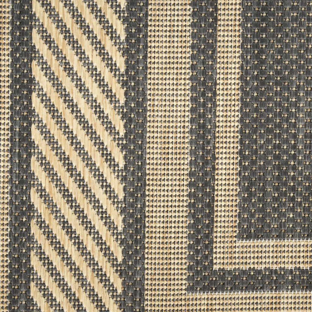 Horizon Border Charcoal Rug