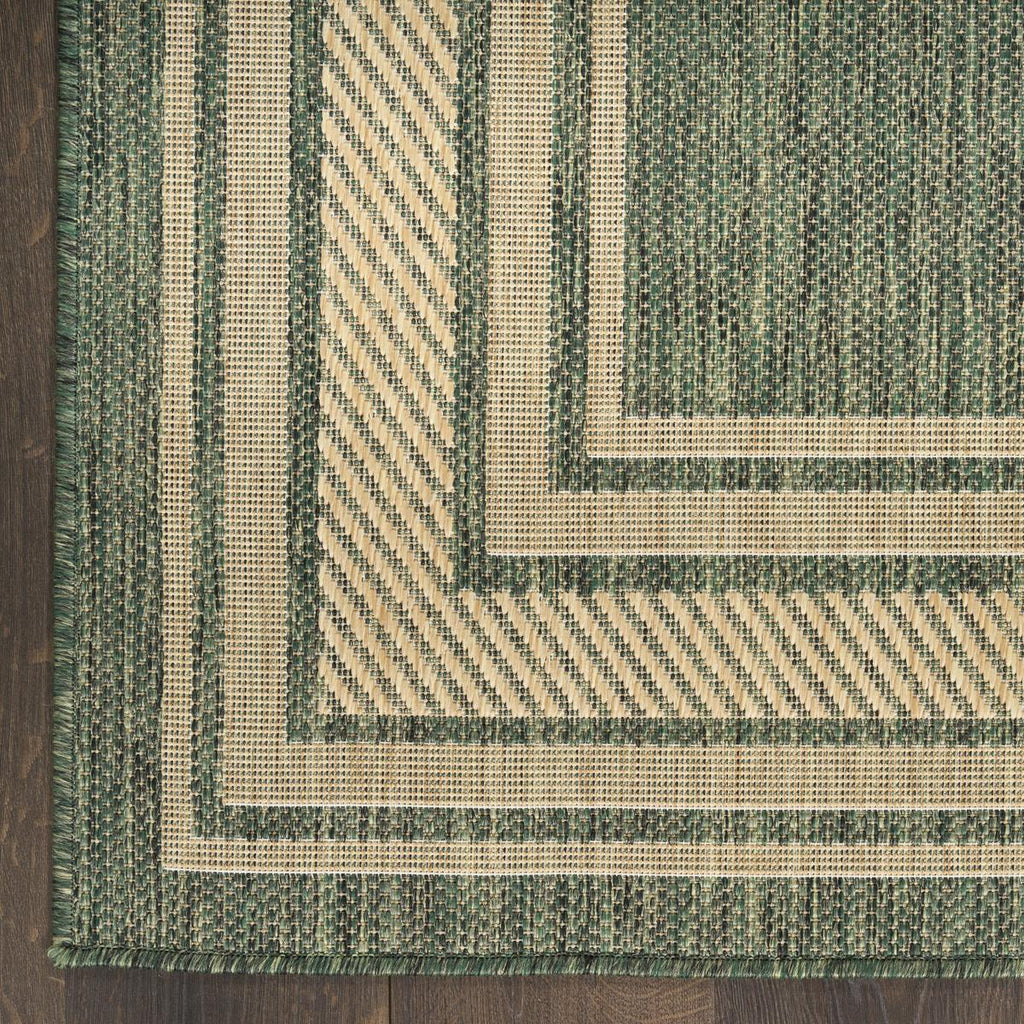 Horizon Border Green Rug