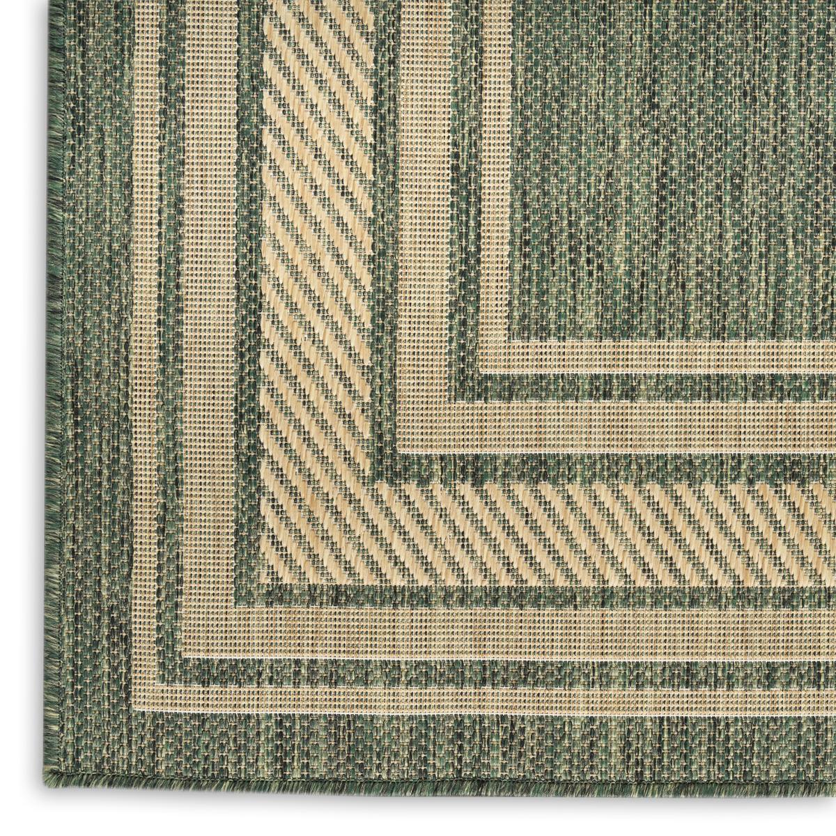 Horizon Border Green Rug