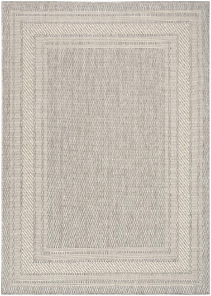 Horizon Border Grey Rug