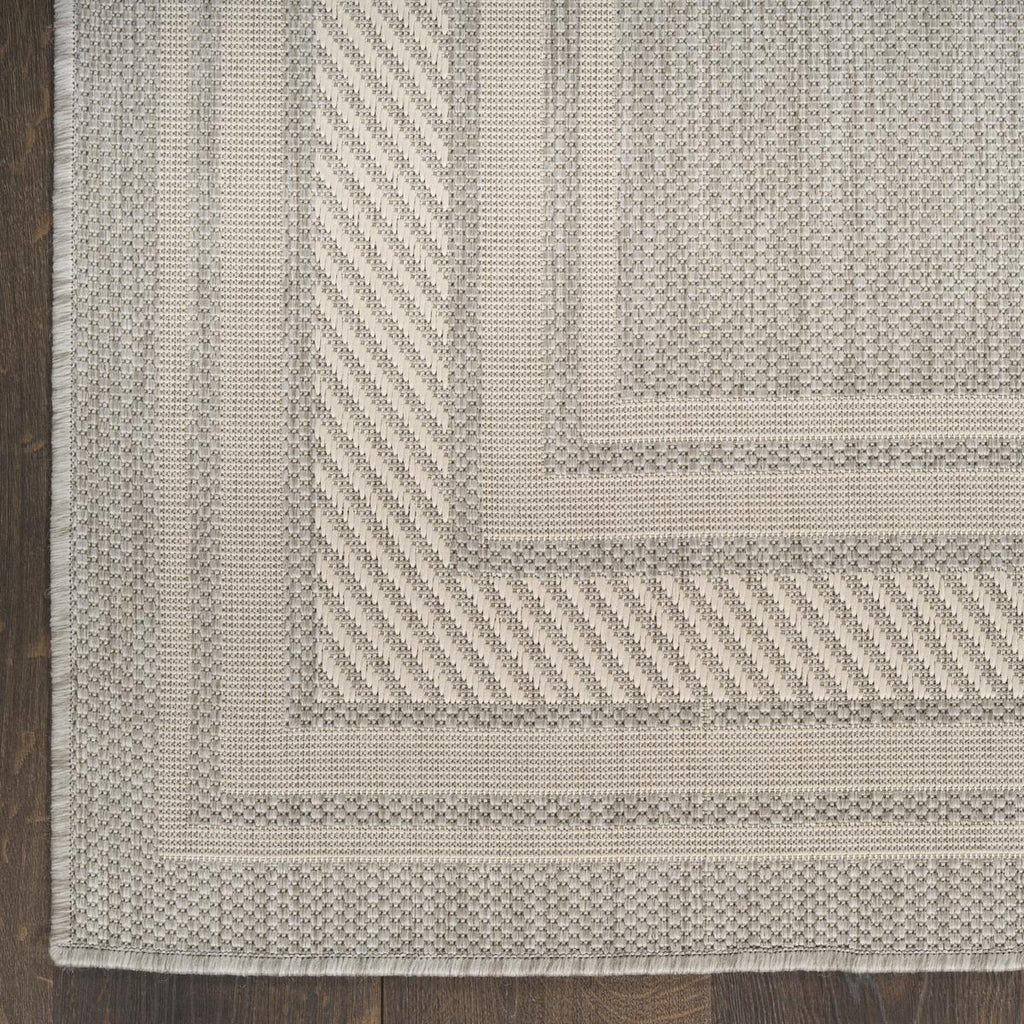 Horizon Border Grey Rug