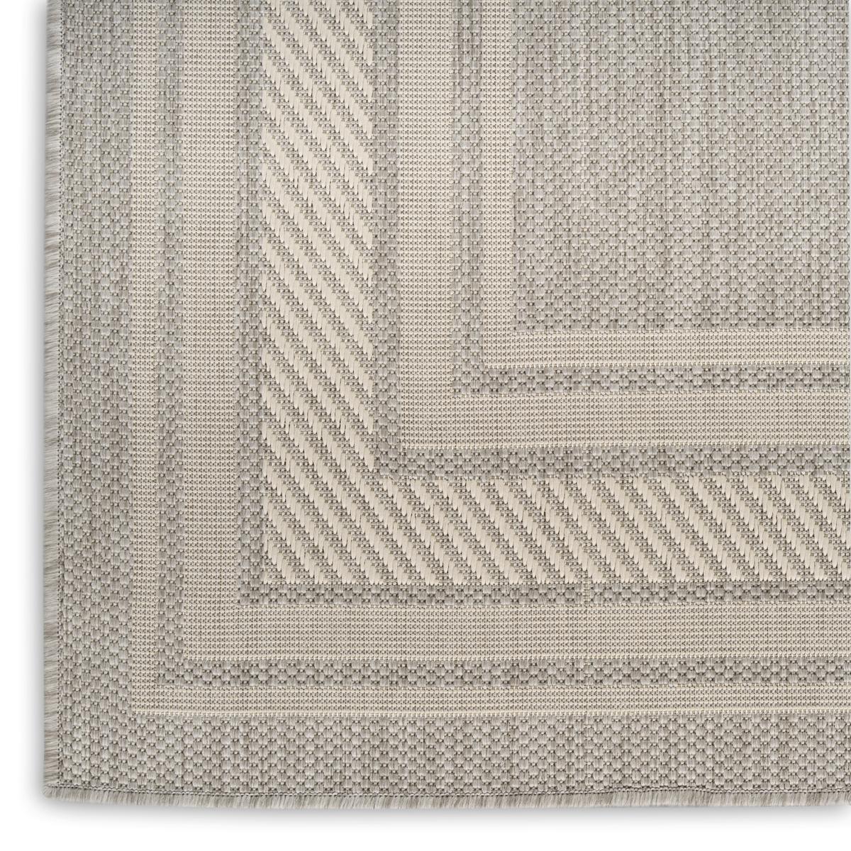 Horizon Border Grey Rug