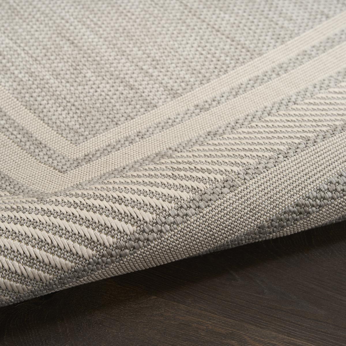 Horizon Border Grey Rug