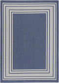 Horizon Border Navy Rug
