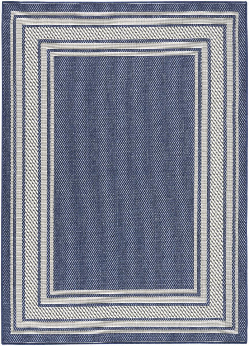 Horizon Border Navy Rug