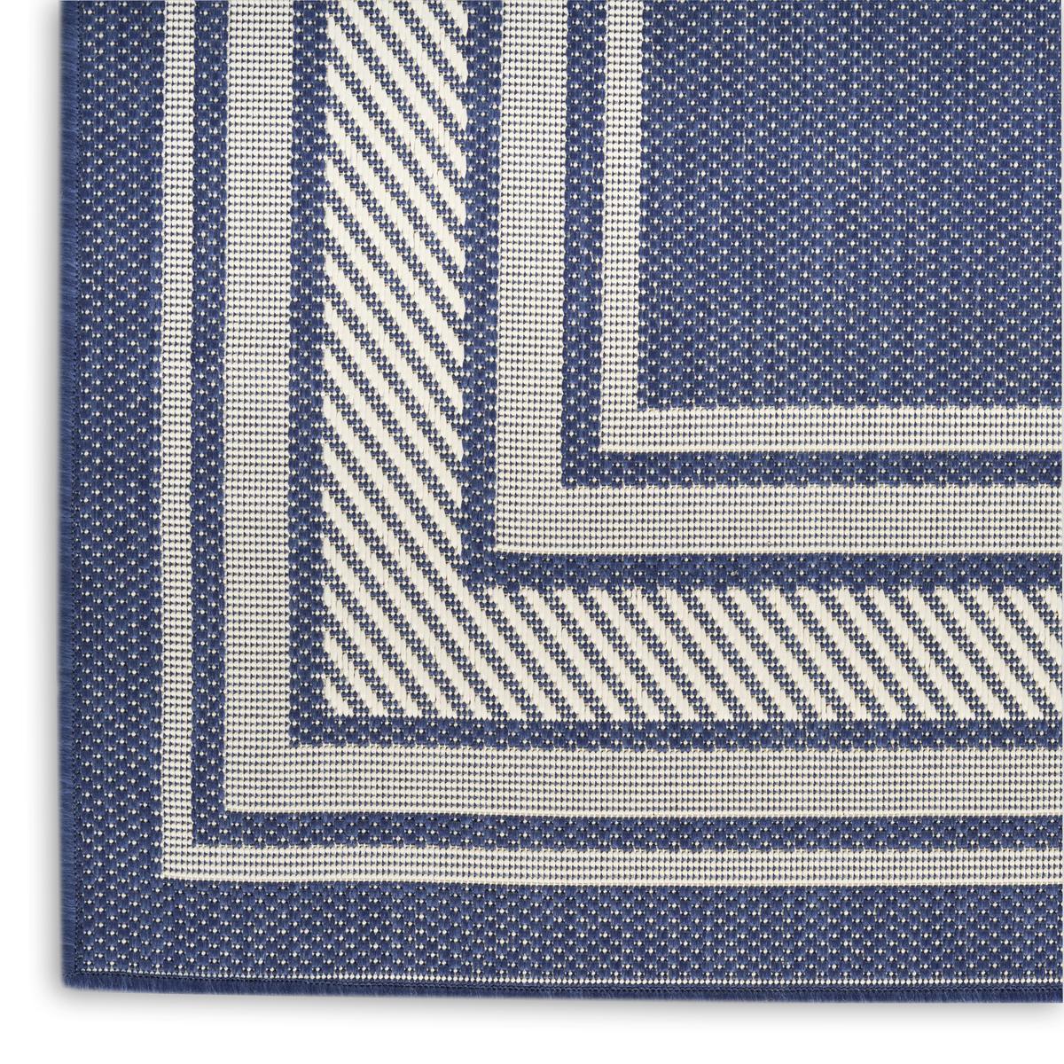 Horizon Border Navy Rug
