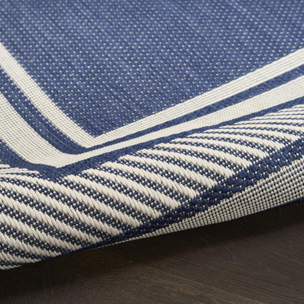 Horizon Border Navy Rug