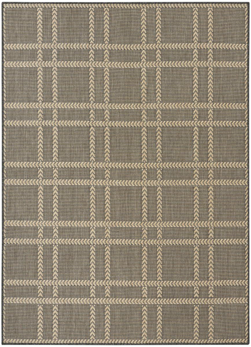 Horizon Check Charcoal Rug