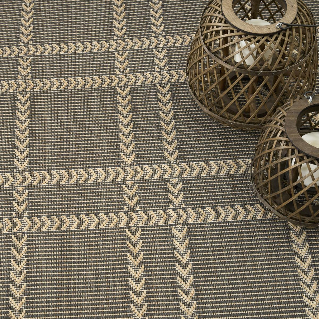 Horizon Check Charcoal Rug