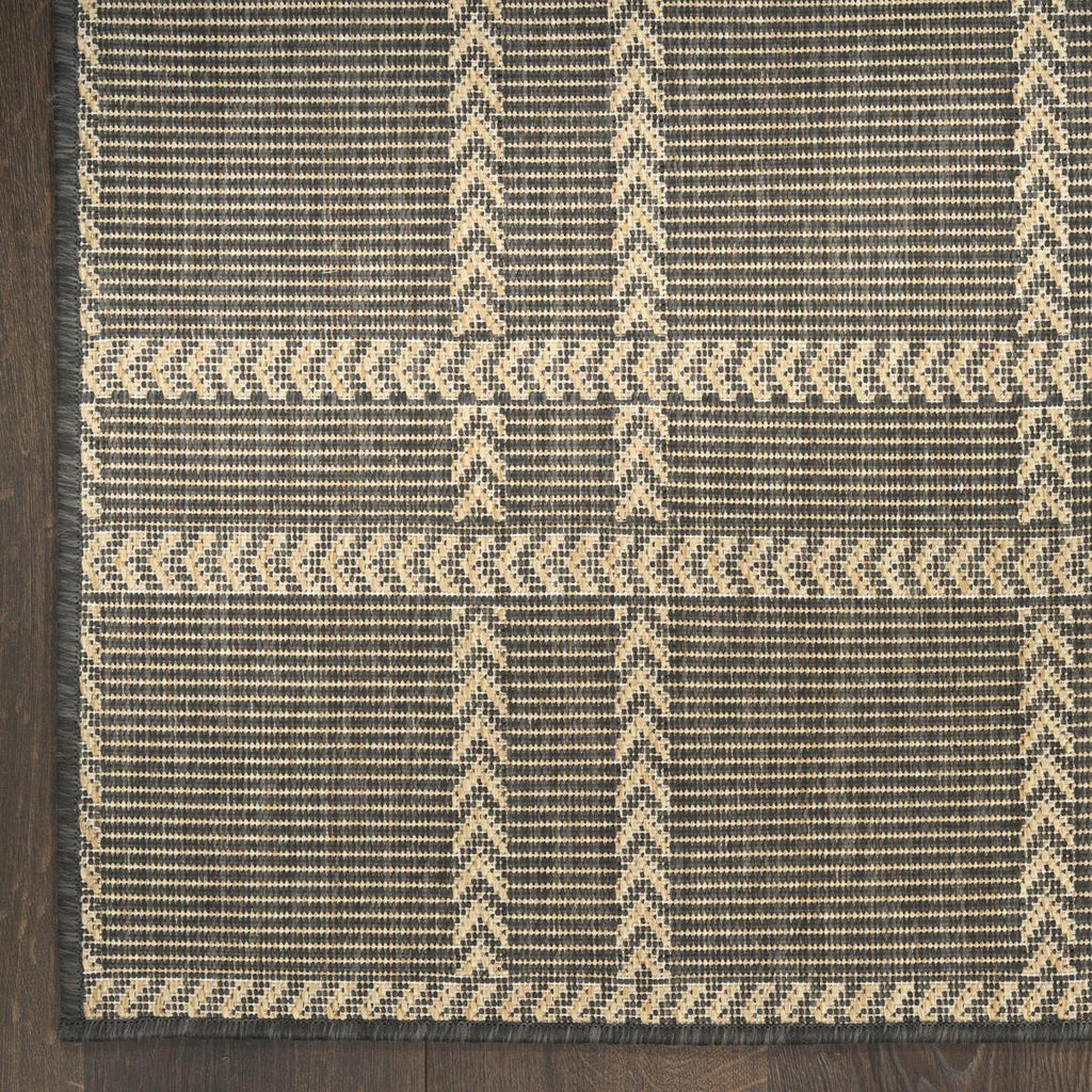 Horizon Check Charcoal Rug