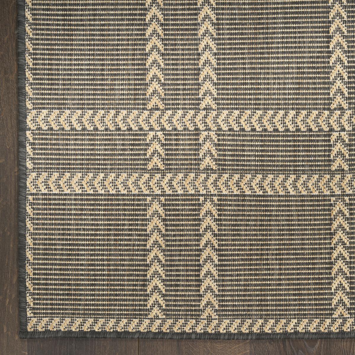 Horizon Check Charcoal Rug