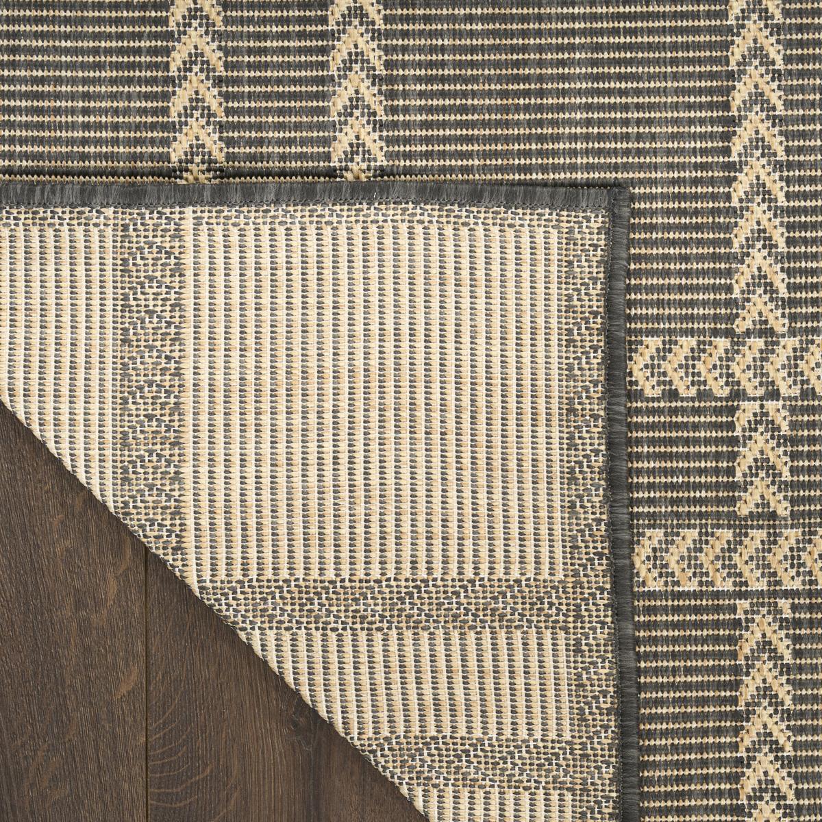 Horizon Check Charcoal Rug