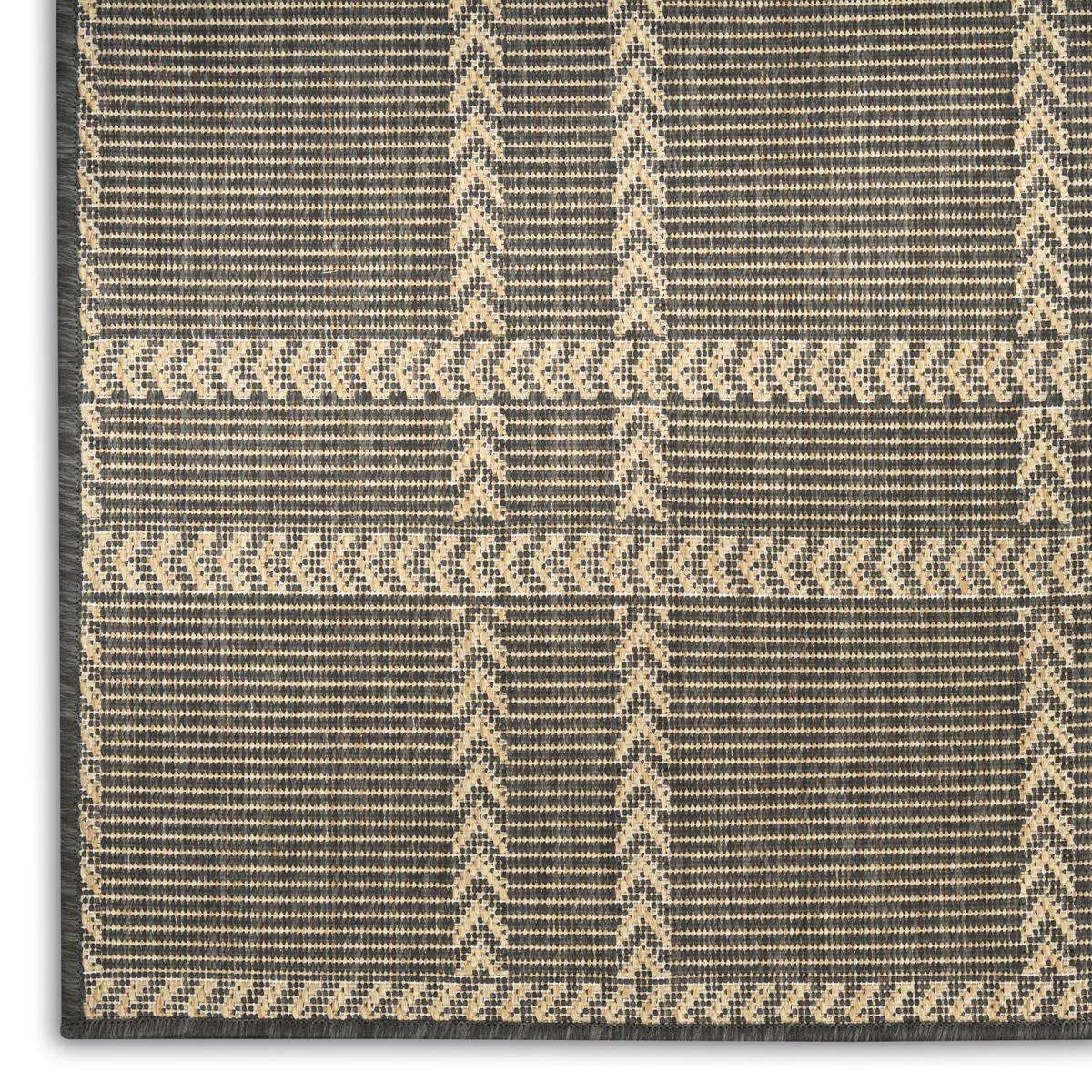 Horizon Check Charcoal Rug