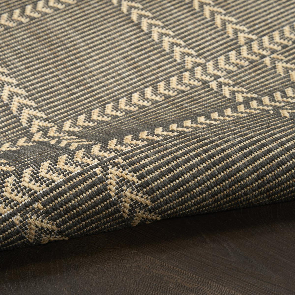 Horizon Check Charcoal Rug