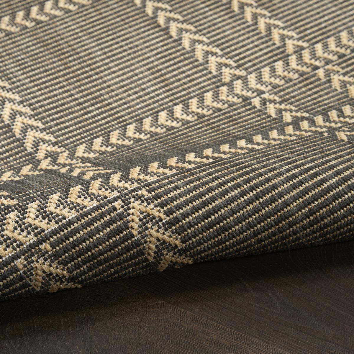 Horizon Check Charcoal Rug