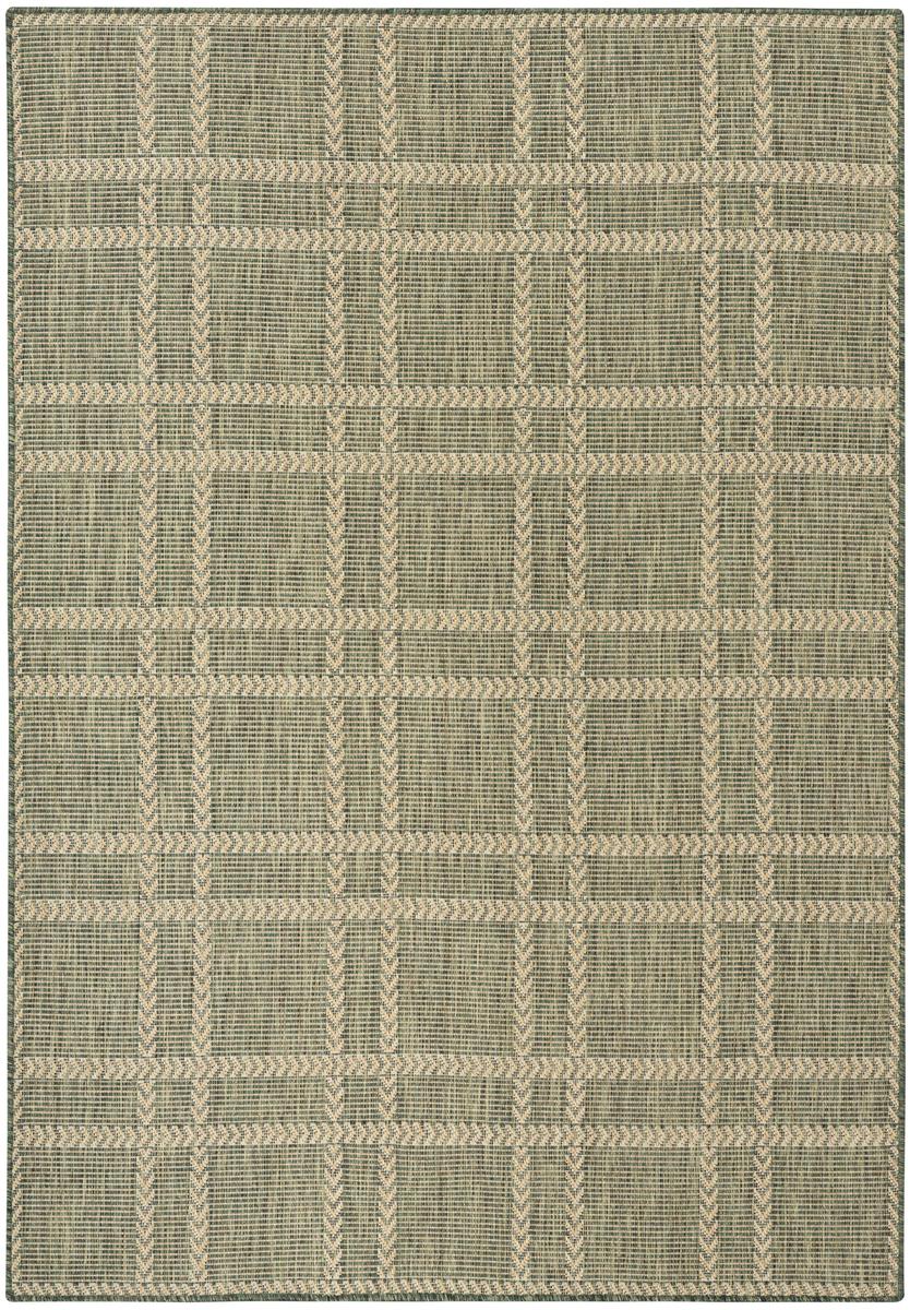 Horizon Check Green Rug