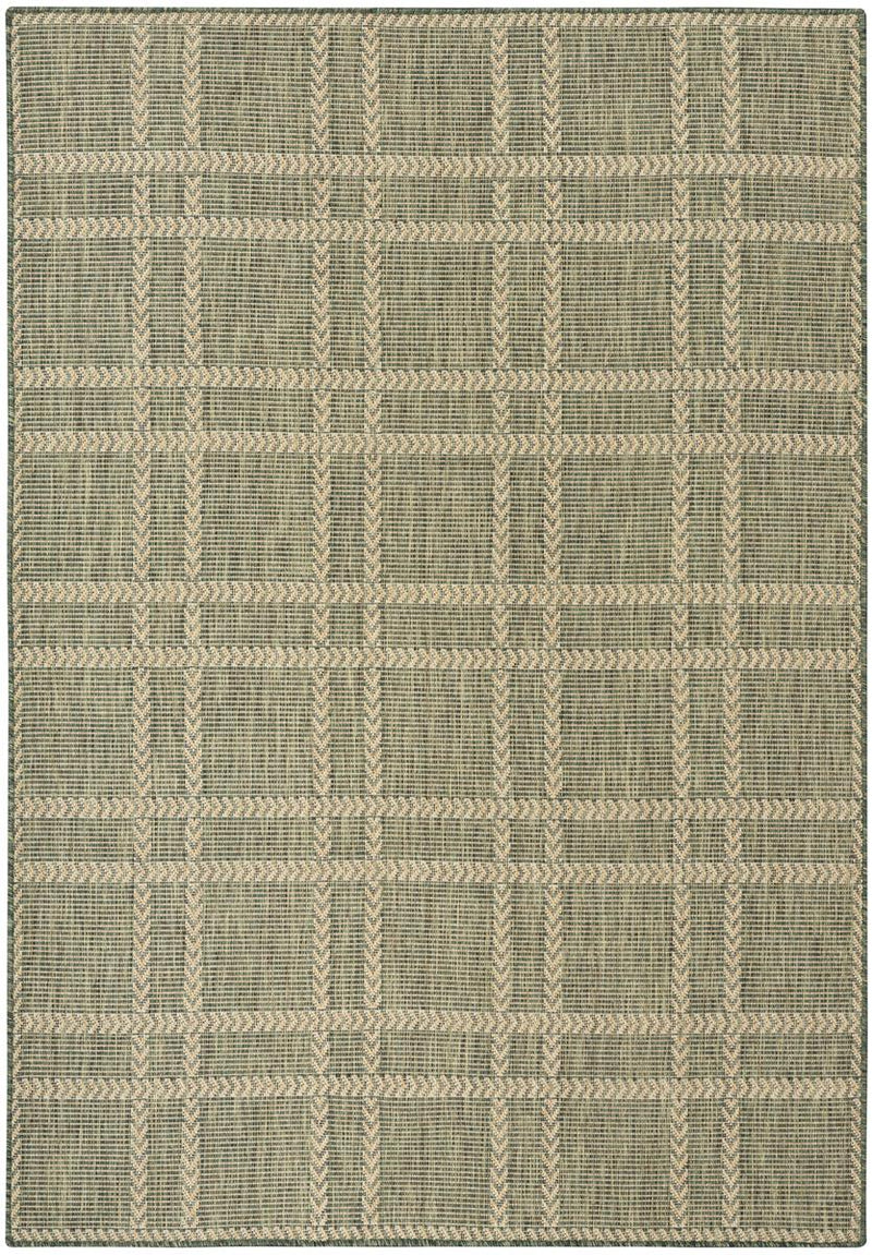 Horizon Check Green Rug