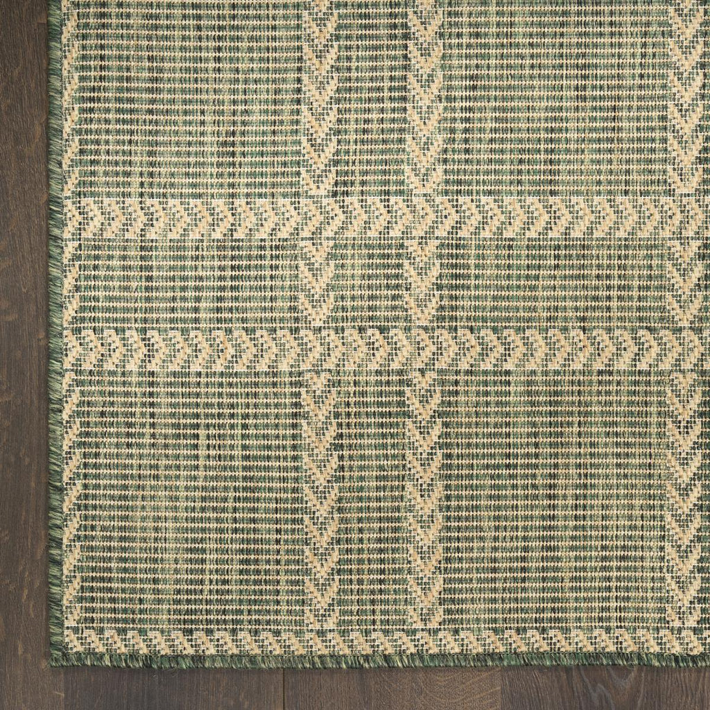 Horizon Check Green Rug
