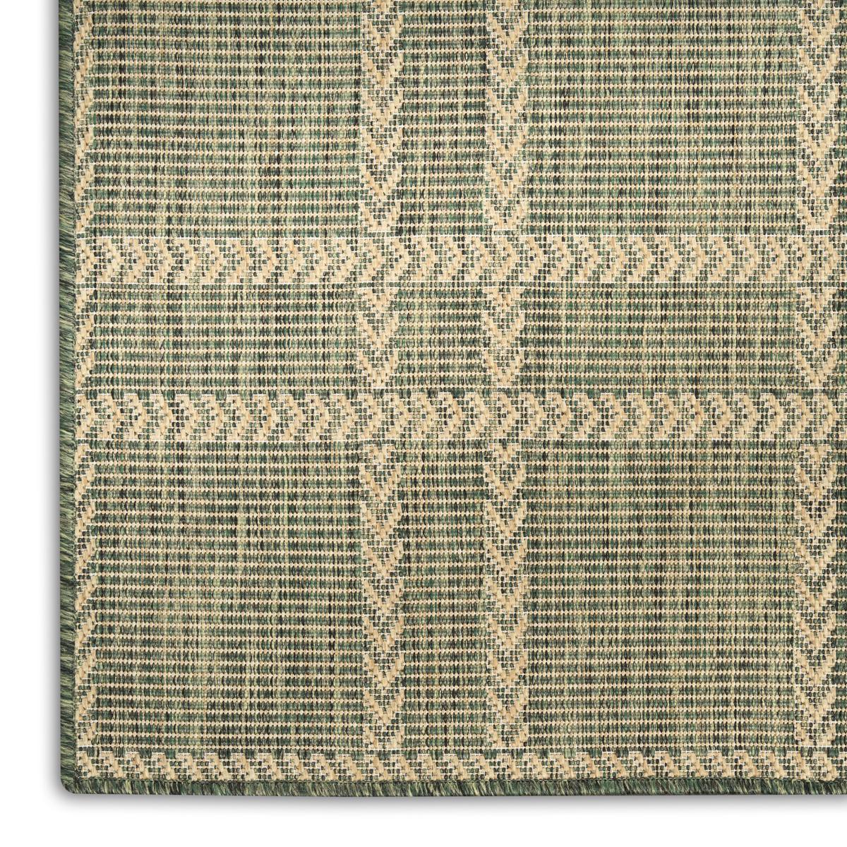 Horizon Check Green Rug