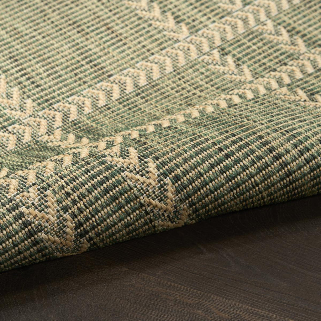 Horizon Check Green Rug