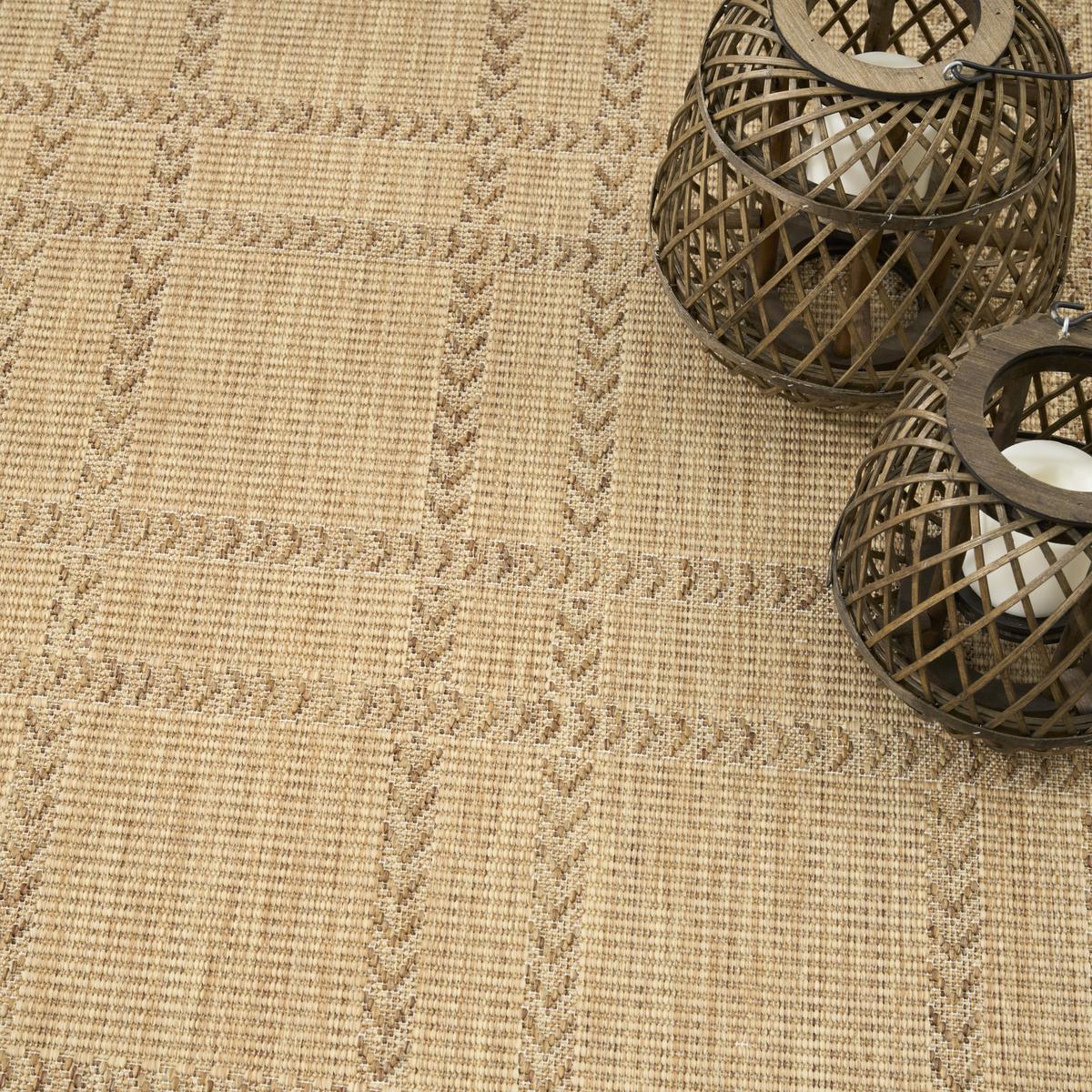 Horizon Check Natural Rug