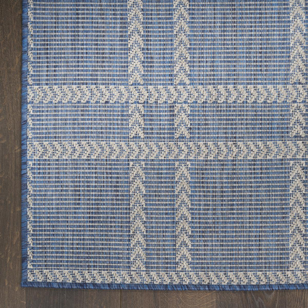 Horizon Check Navy Rug