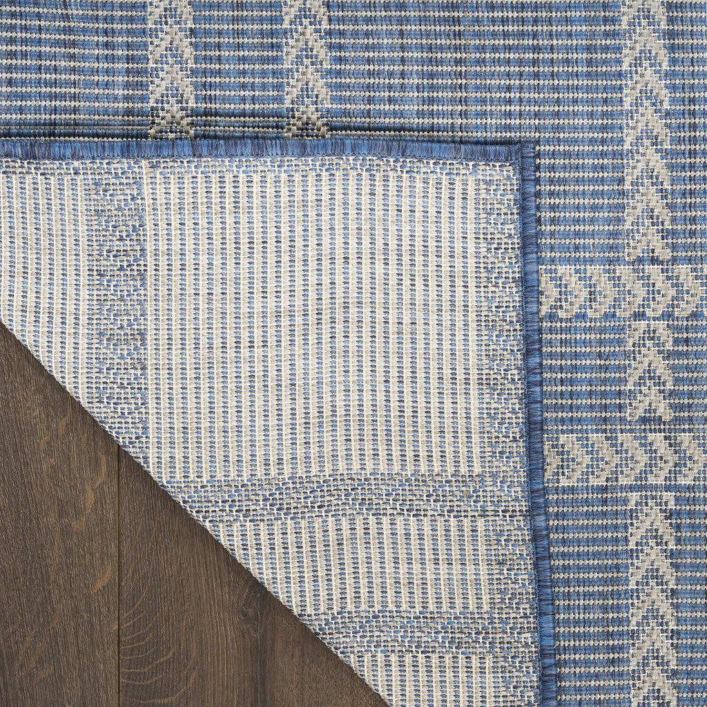 Horizon Check Navy Rug