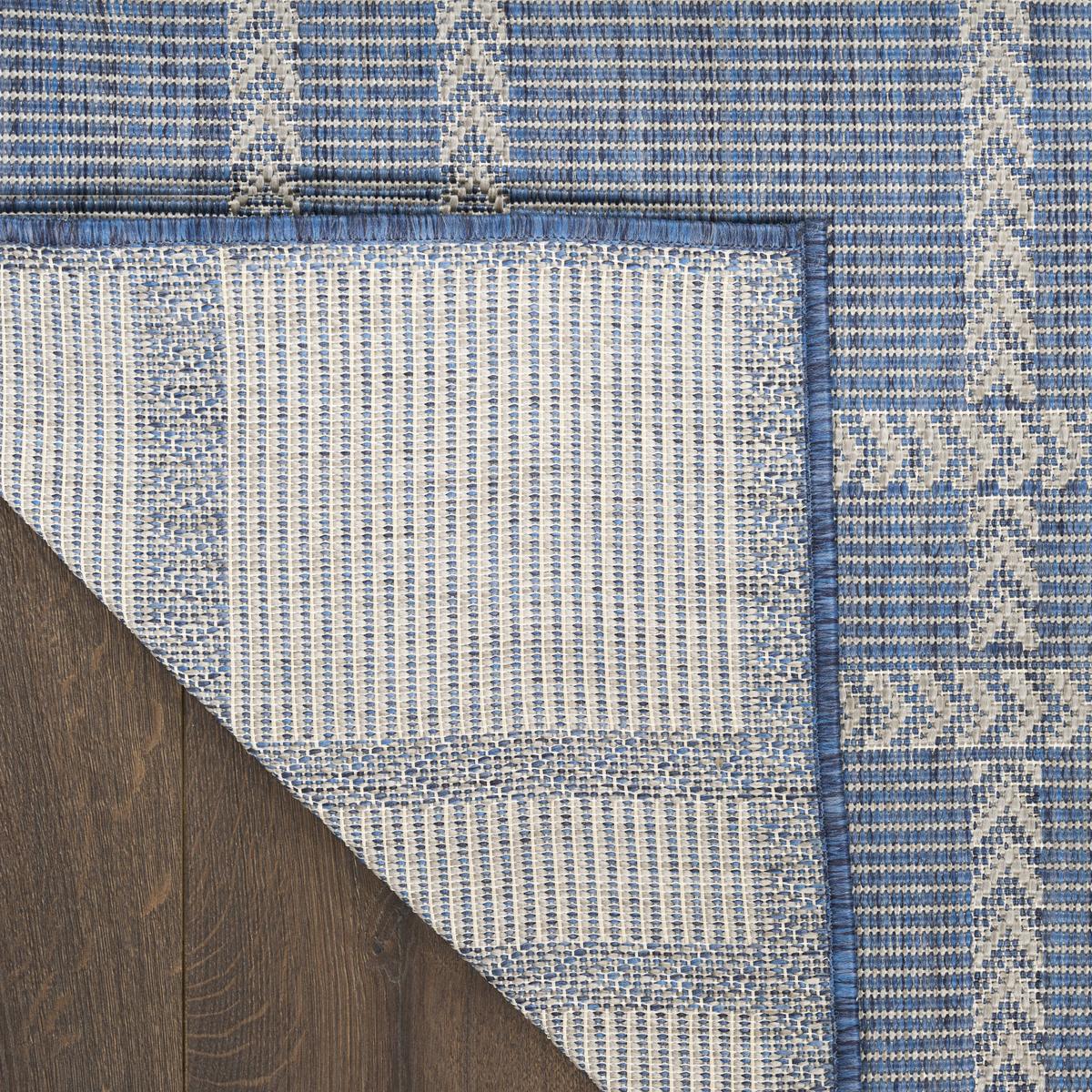 Horizon Check Navy Rug