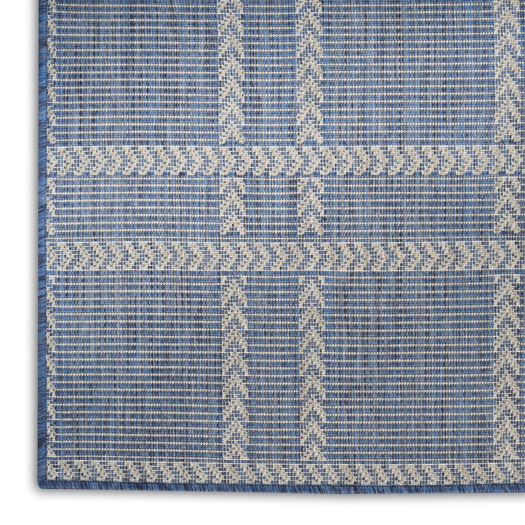 Horizon Check Navy Rug
