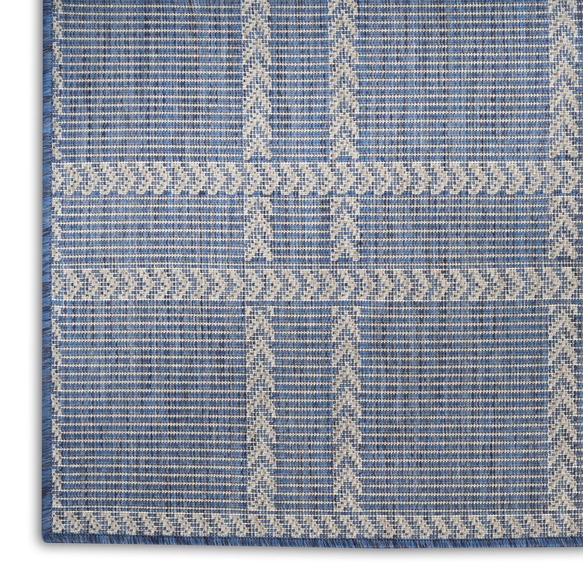 Horizon Check Navy Rug