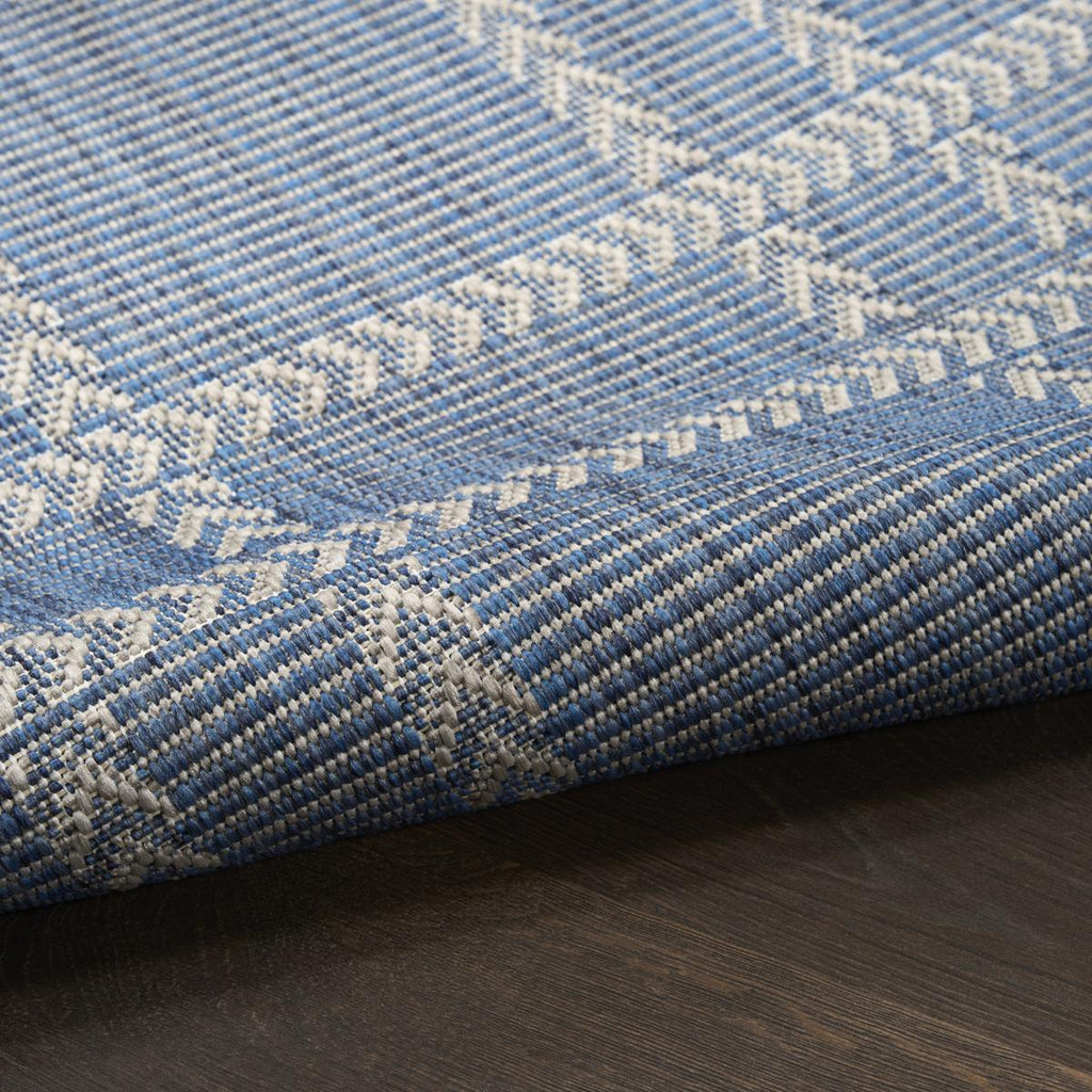 Horizon Check Navy Rug