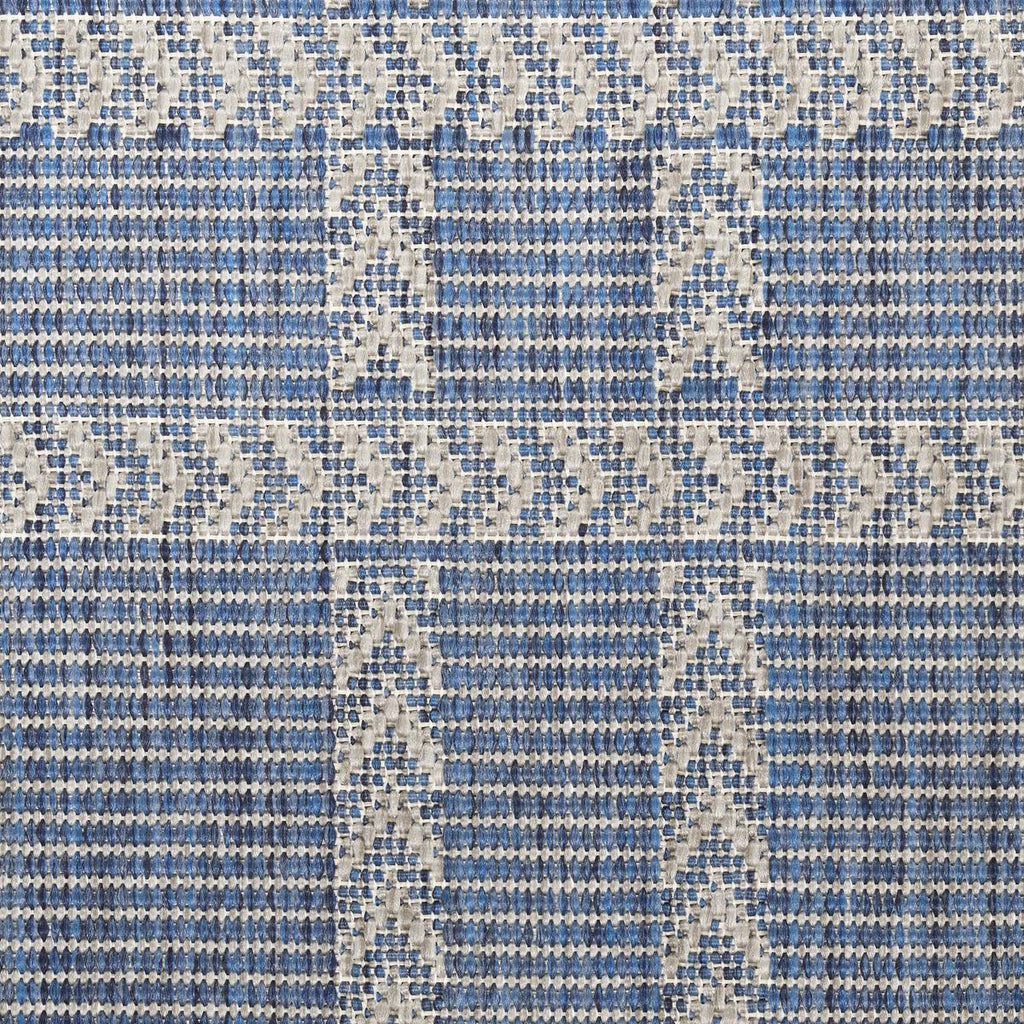 Horizon Check Navy Rug