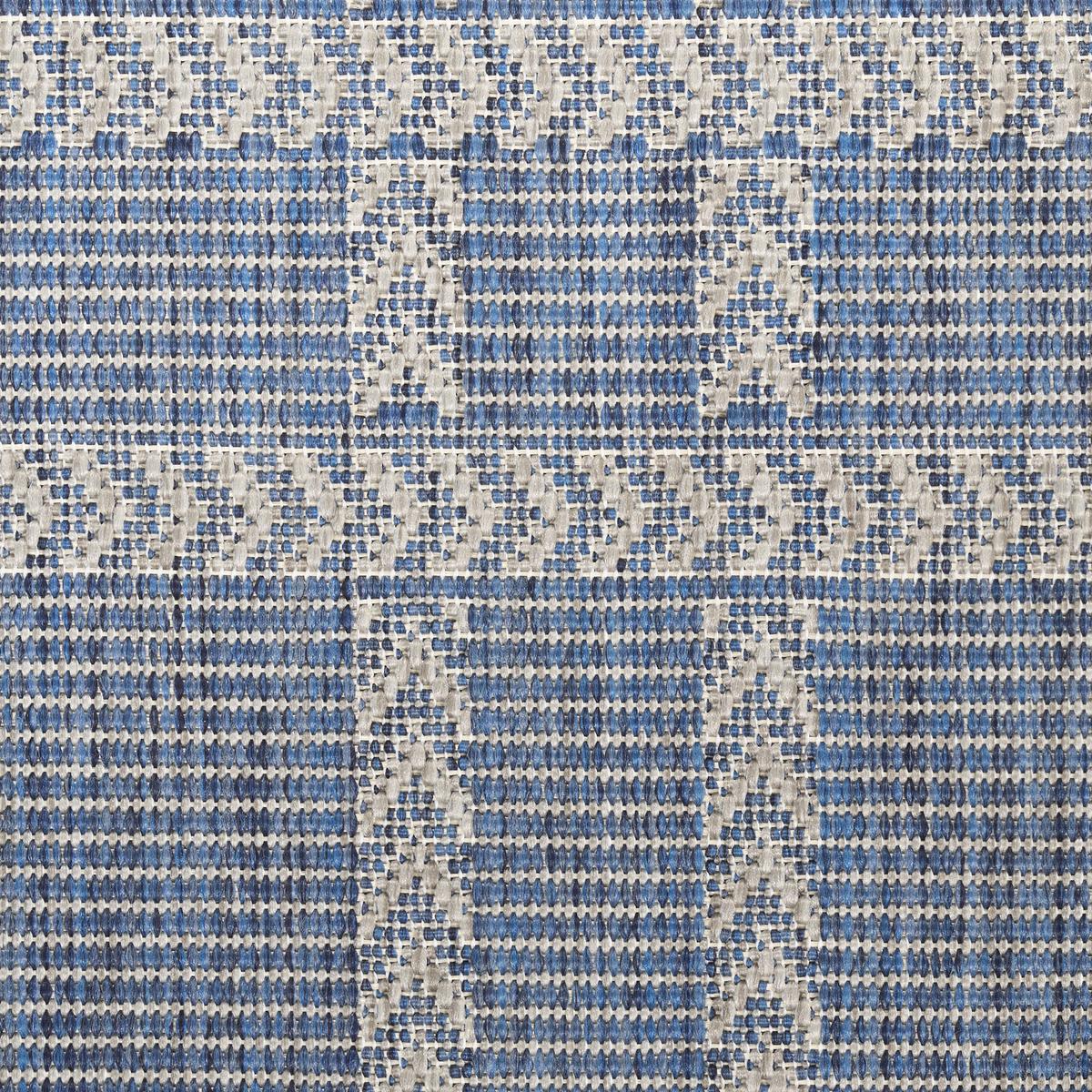 Horizon Check Navy Rug
