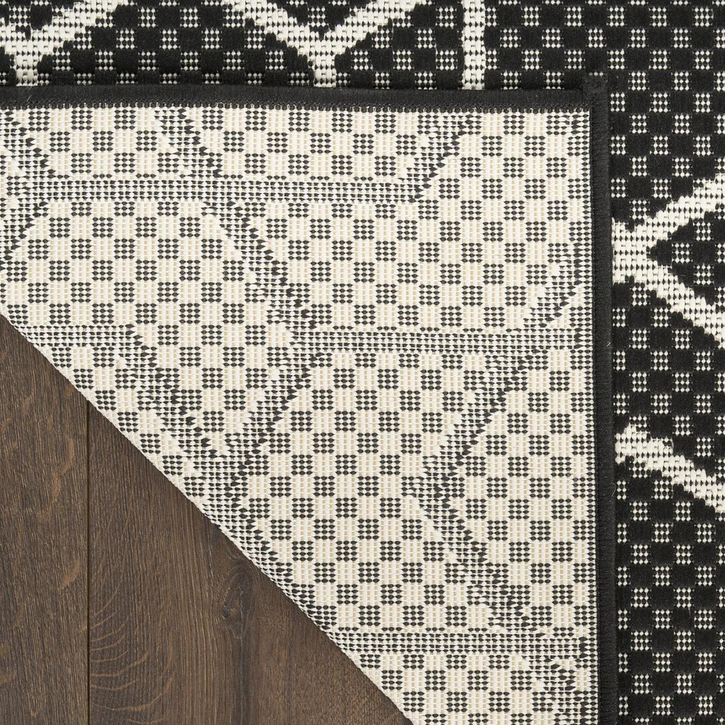 Horizon Hexagon Black Rug