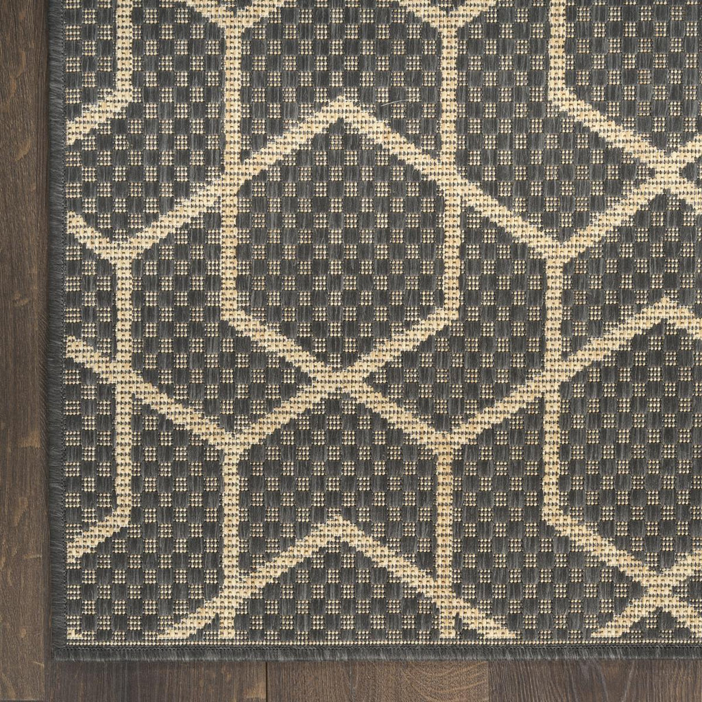 Horizon Hexagon Charcoal Rug