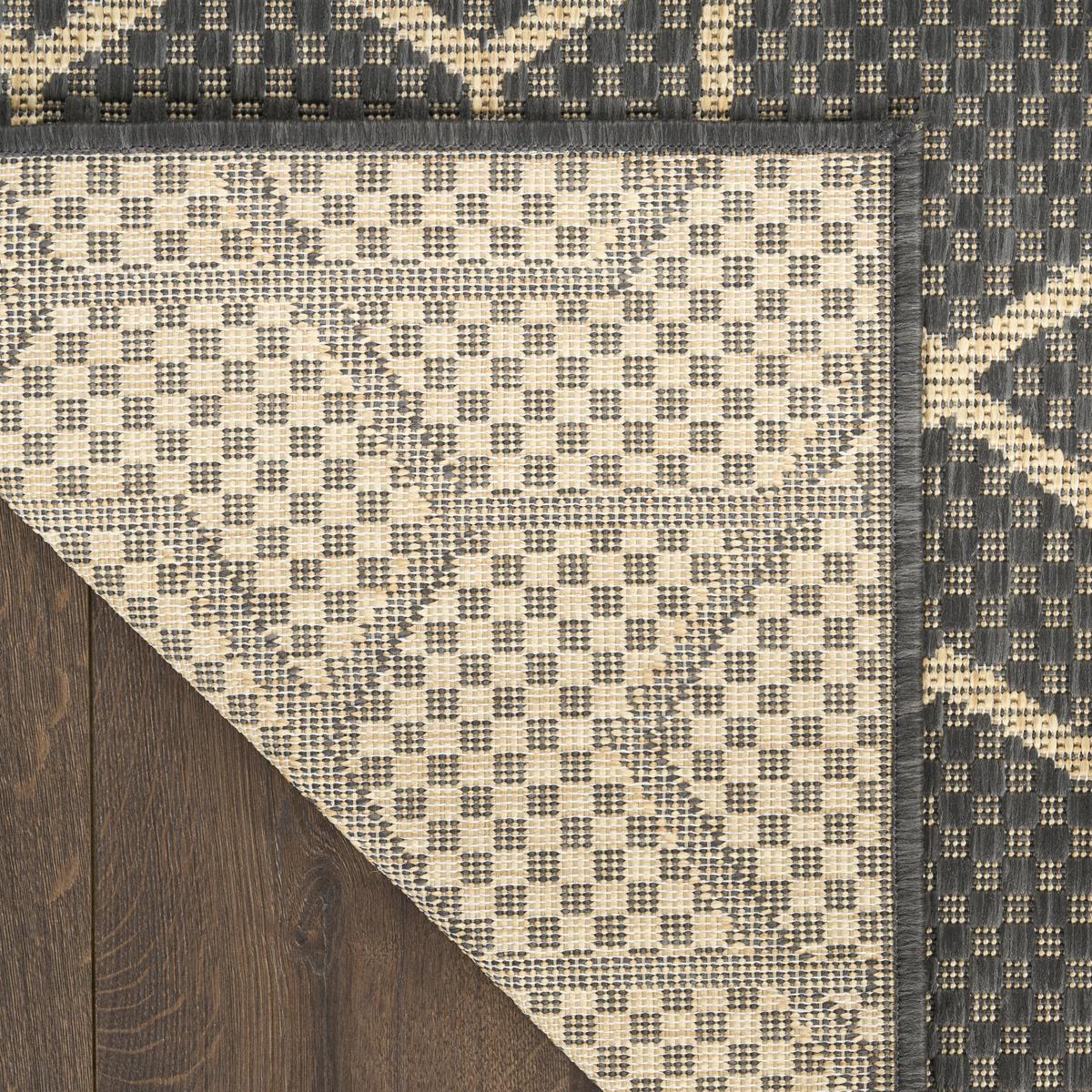 Horizon Hexagon Charcoal Rug