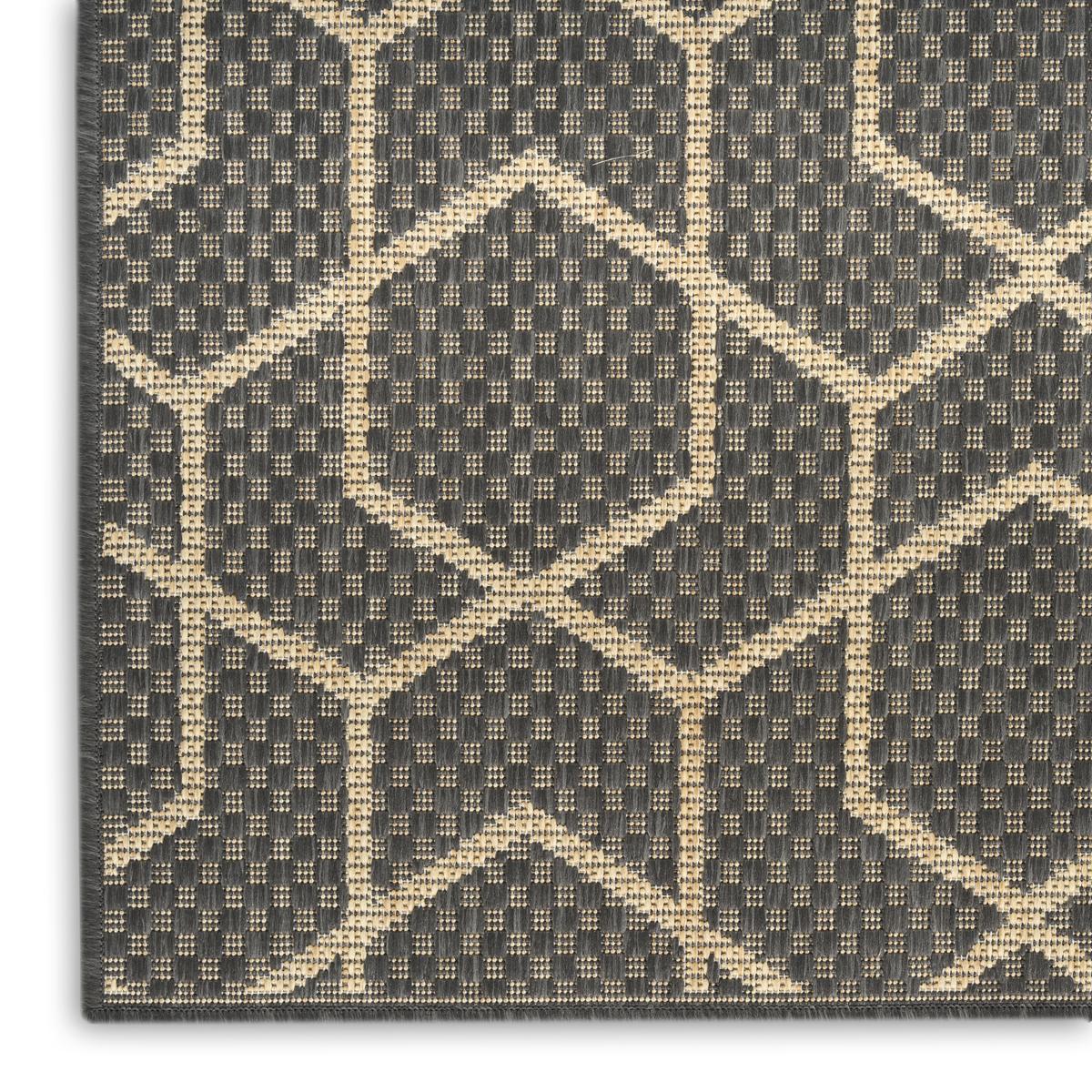 Horizon Hexagon Charcoal Rug