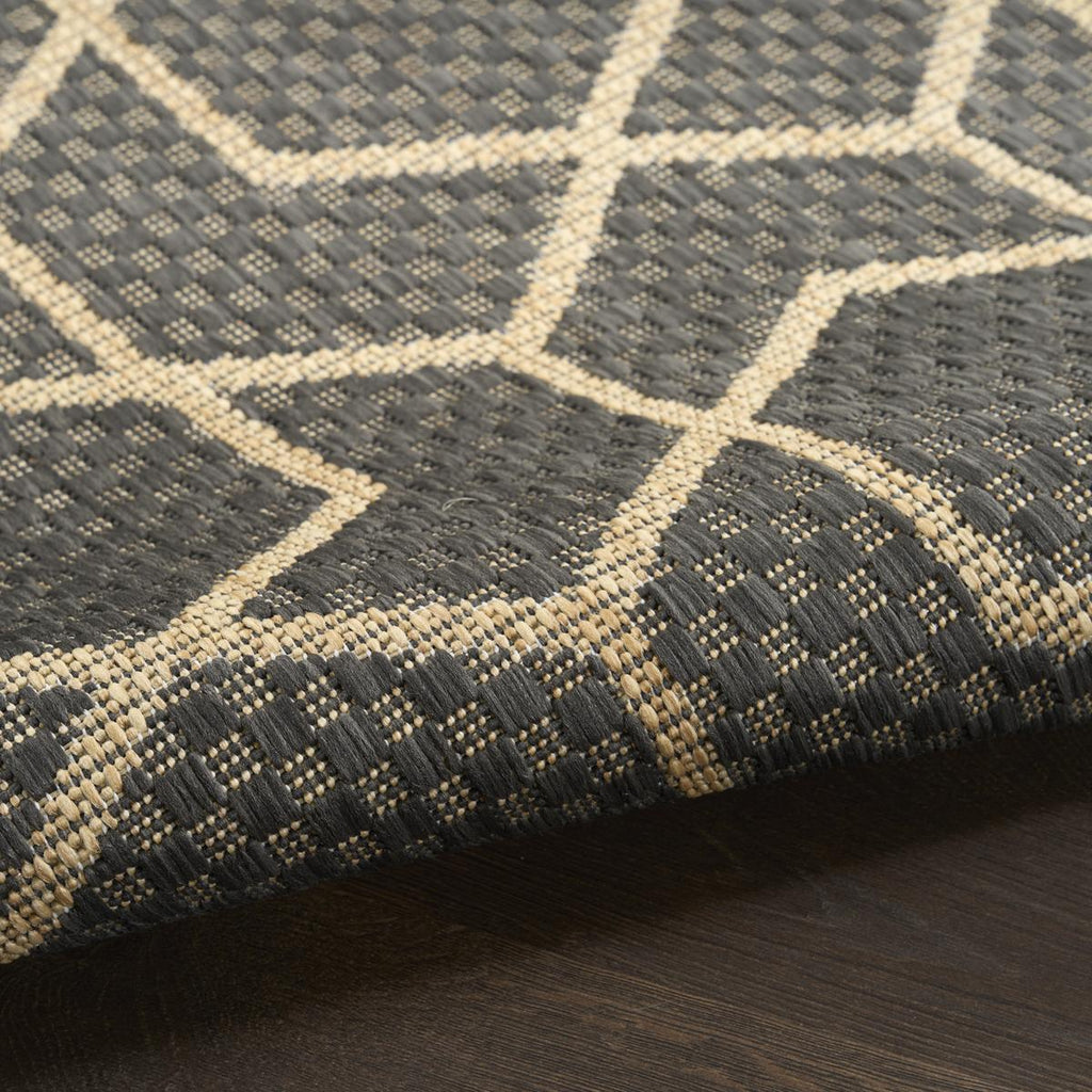 Horizon Hexagon Charcoal Rug