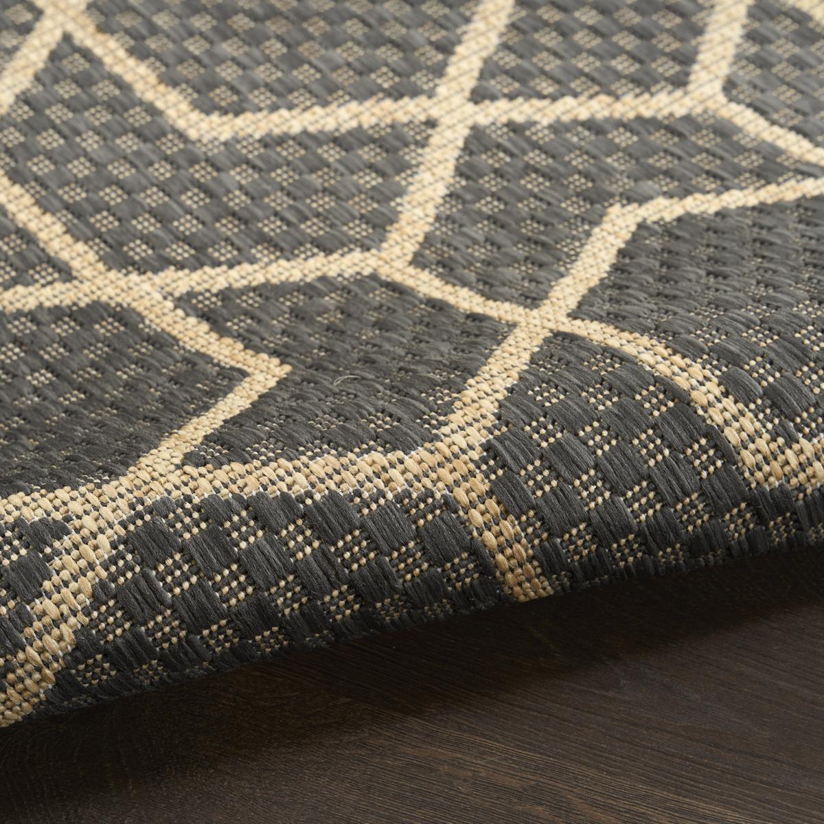 Horizon Hexagon Charcoal Rug
