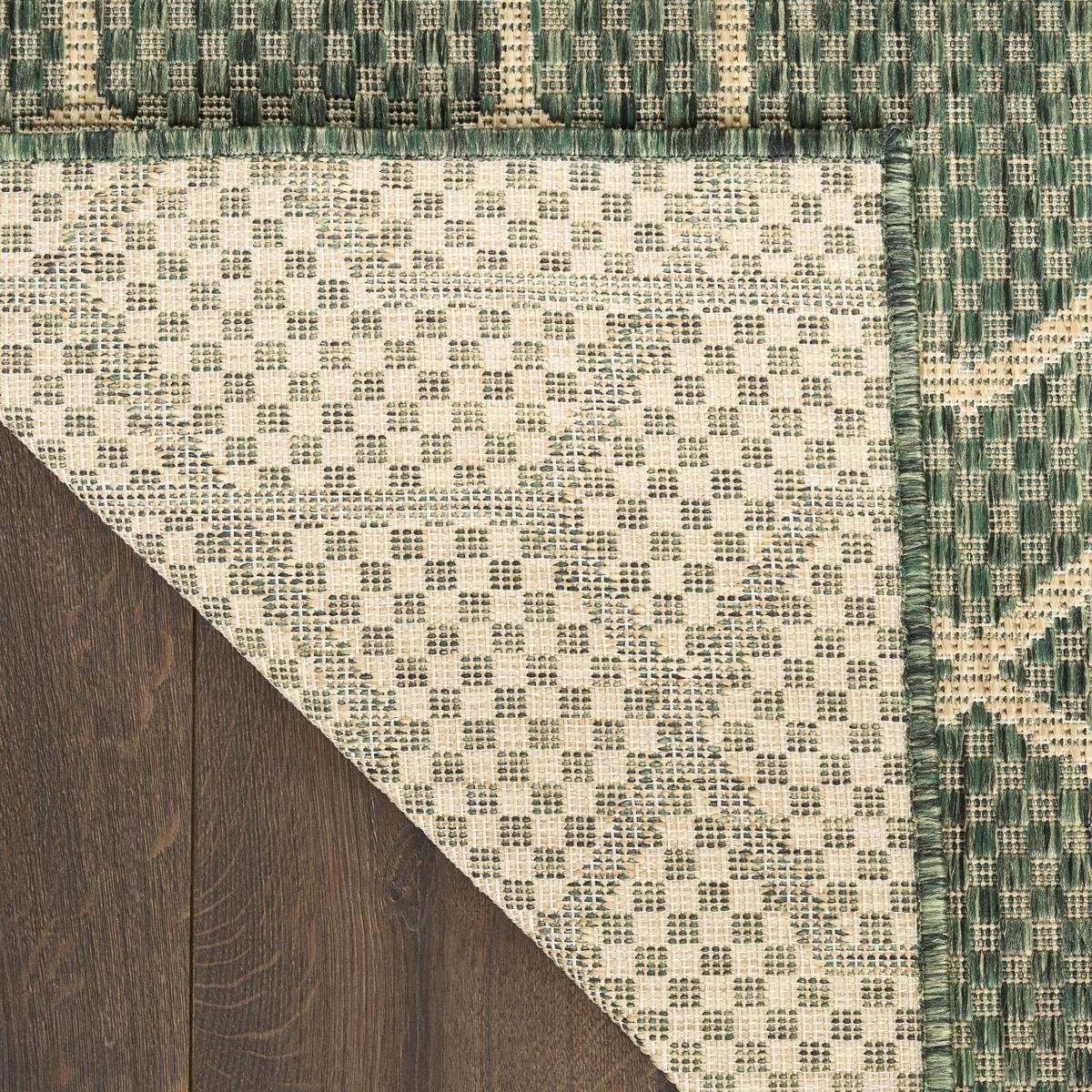Horizon Hexagon Green Rug