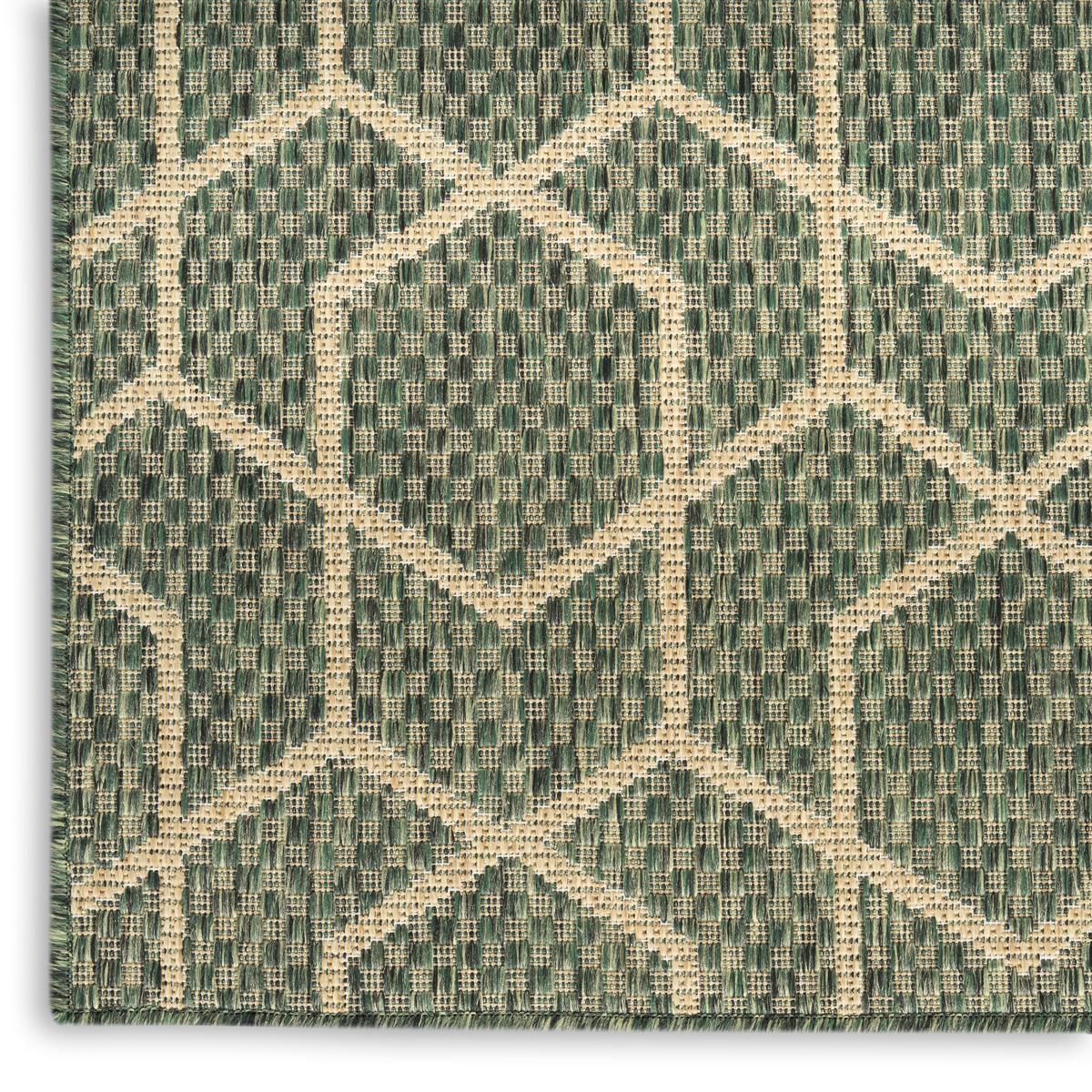 Horizon Hexagon Green Rug