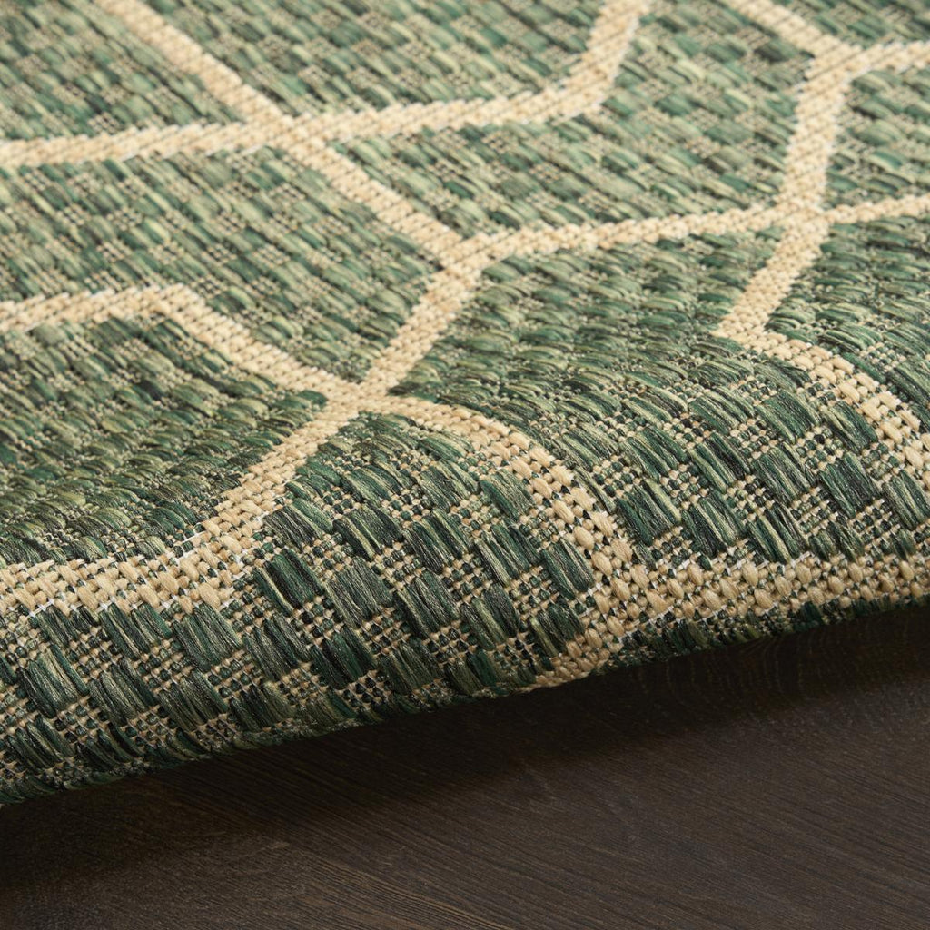 Horizon Hexagon Green Rug