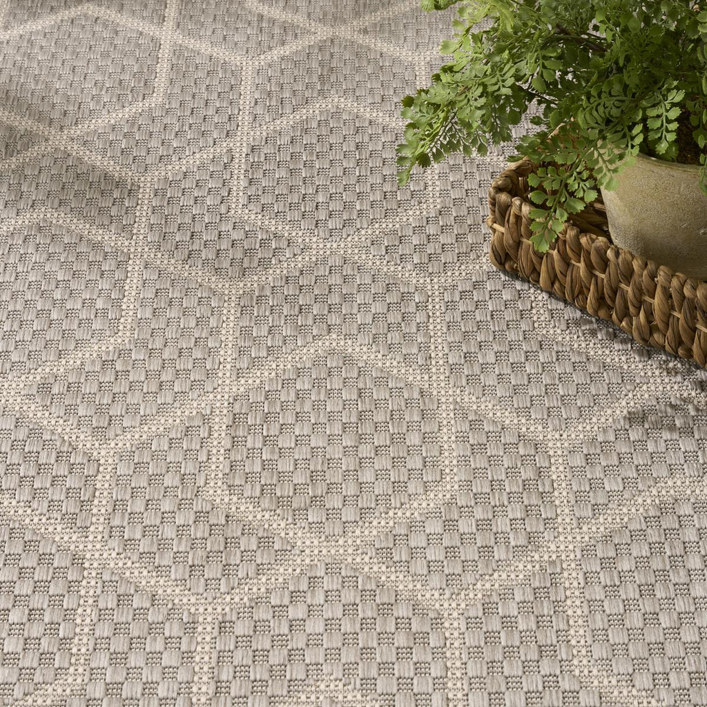 Horizon Hexagon Grey Rug