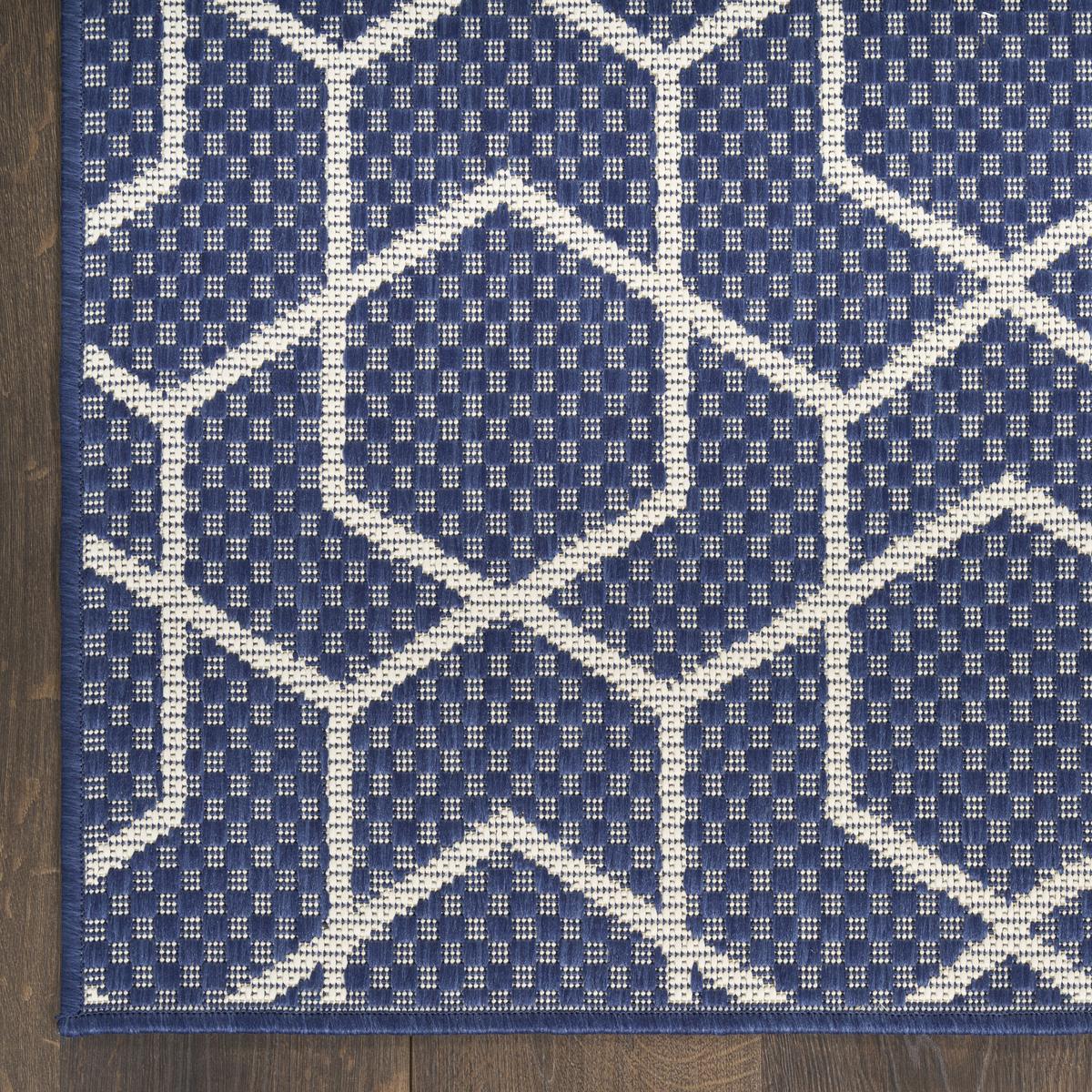 Horizon Hexagon Navy Rug