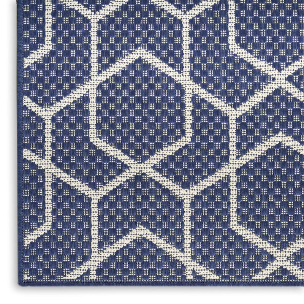 Horizon Hexagon Navy Rug